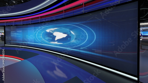 Virtual TV Studio News Set 31. Green screen background. 3d Rendering.

Virtual set studio for chroma footage. wherever you want it, With a simple setup, a few square feet of space, and Virtual Set.