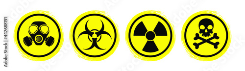 danger warning sign vector	