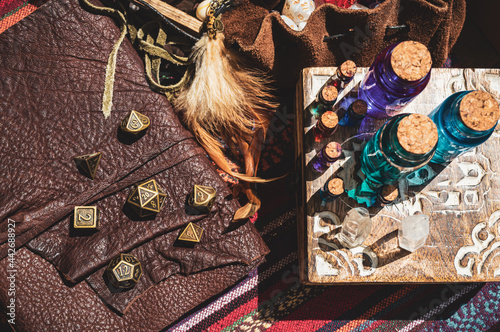 Overhead image of an RPG gaming scene