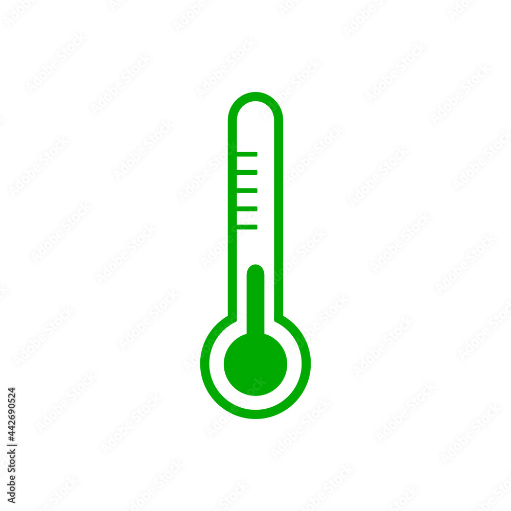 Thermometer und Hintergrund