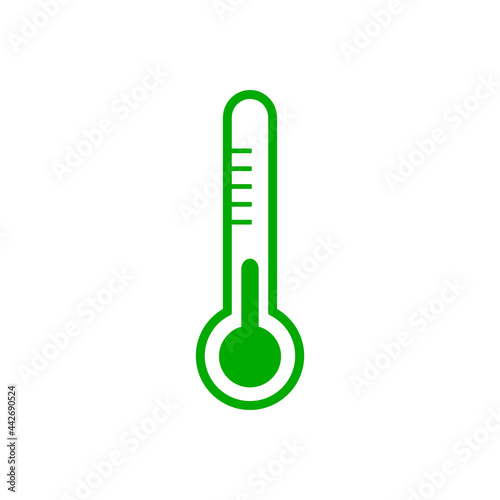 Thermometer und Hintergrund