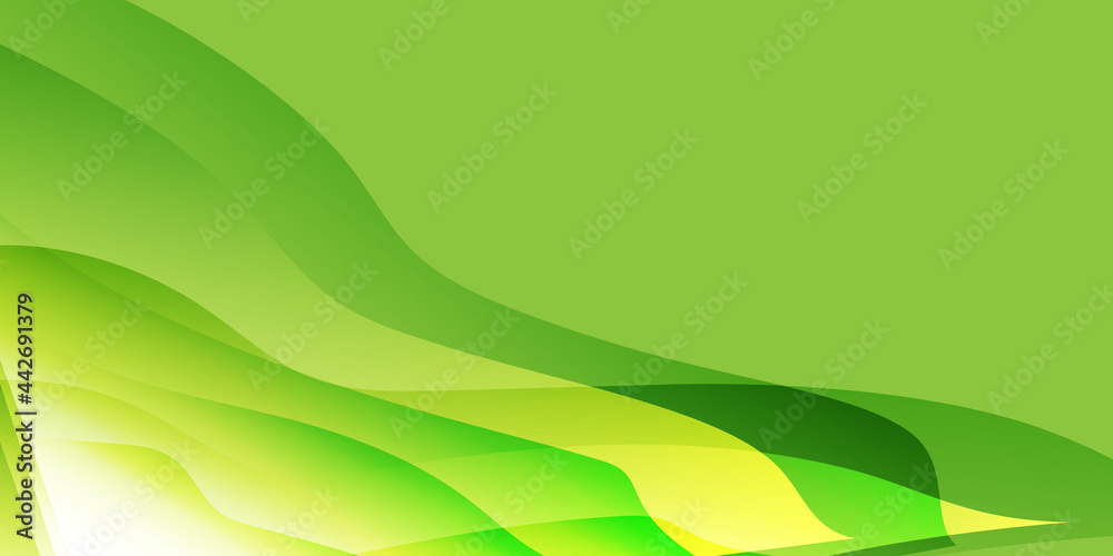 Green fluid background Green fluid background