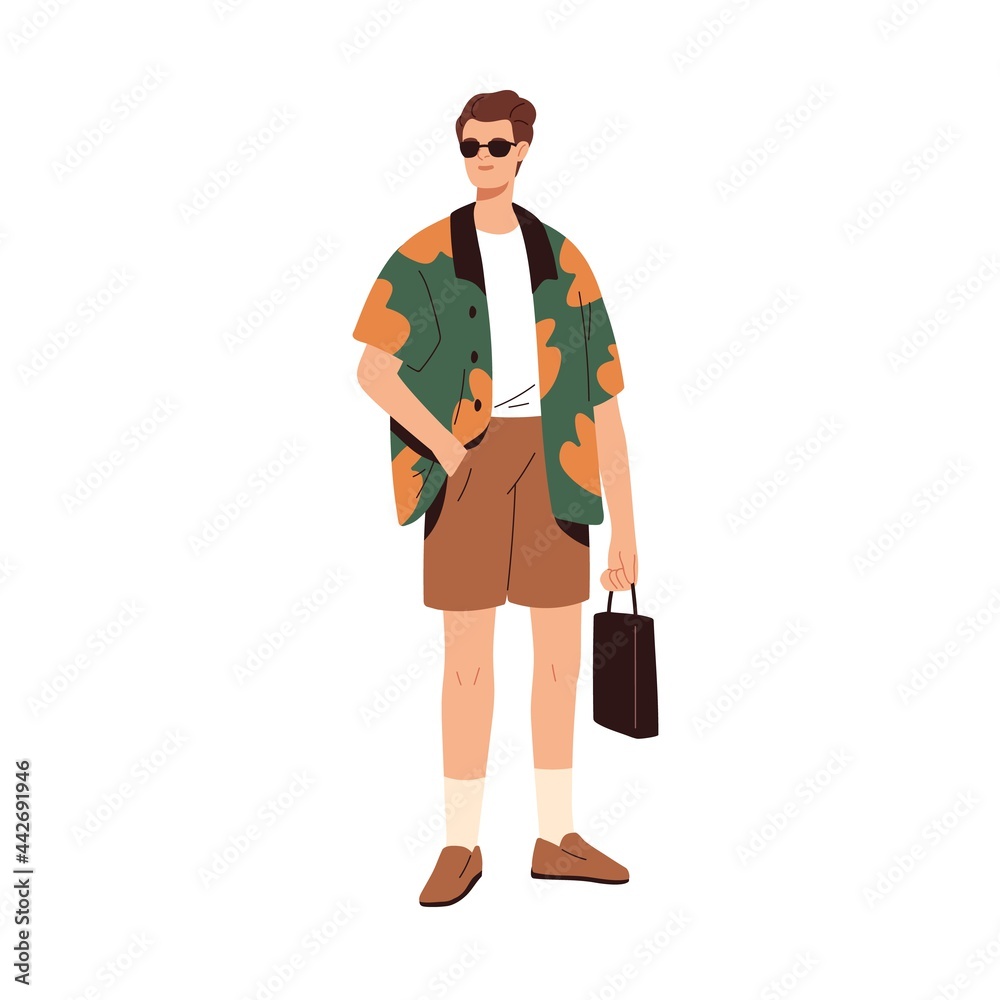 Premium Vector  A bright and stylish illustration of a man