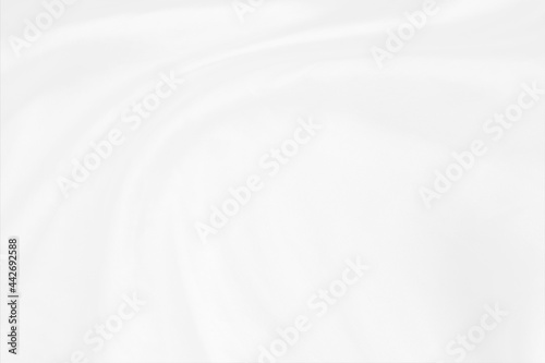 Abstract soft waves of white fabric background