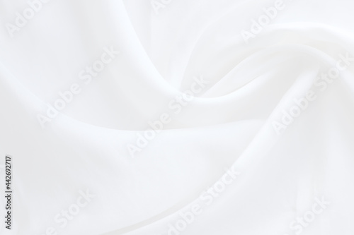 white fabric with soft waves abstract background