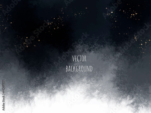Vector watercolour universal background with glitter and copy space for text