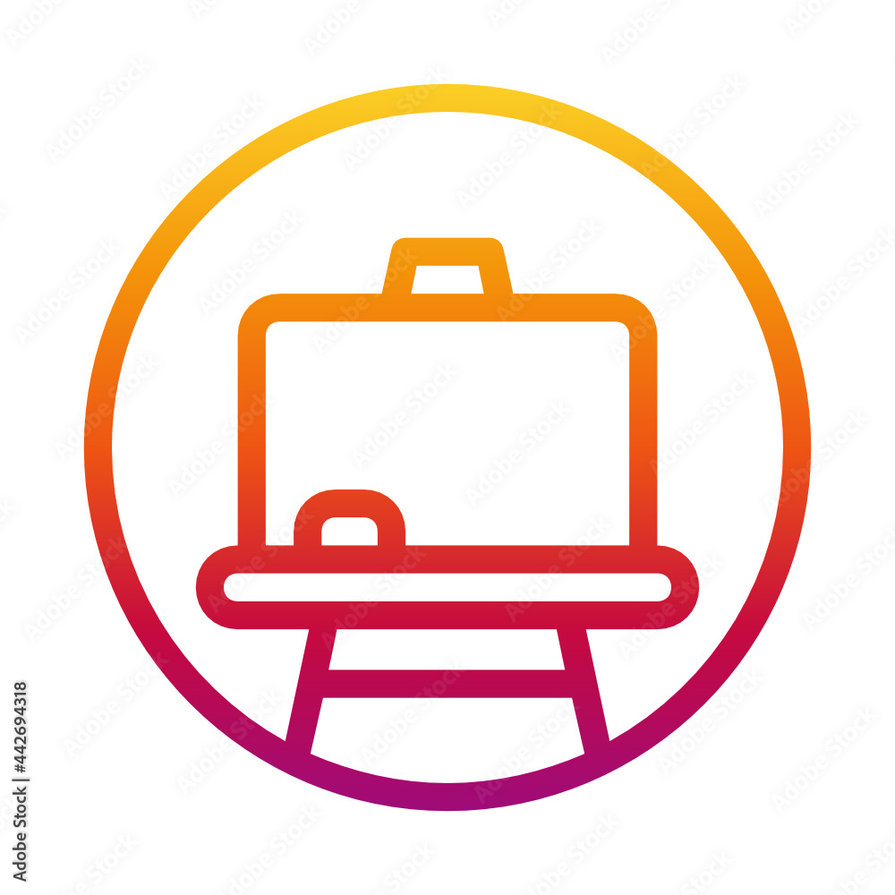 Blackboard , Education gradient icon. Blackboard , Education gradient icon.