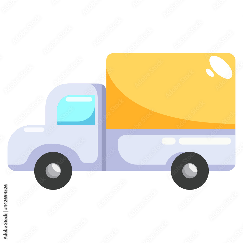 Order And Shipping_truck flat icon,linear,outline,graphic,illustration