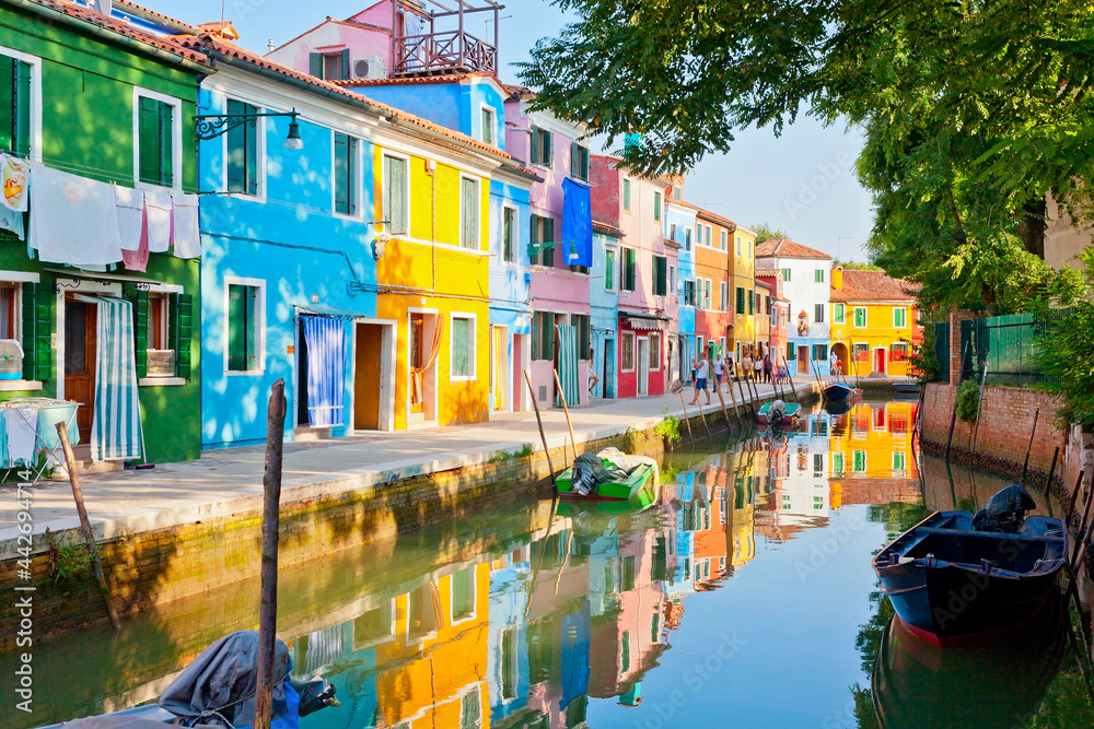 Farbenfrohe Insel Burano, Venedig, Italien