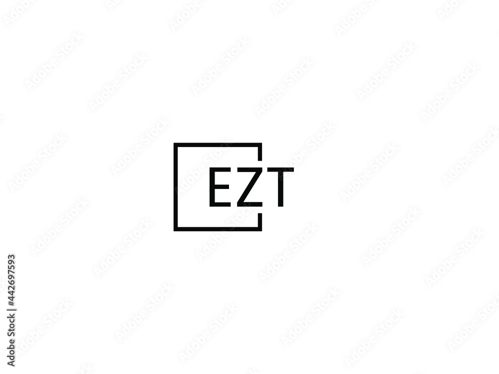 Obraz premium EZT Letter Initial Logo Design Vector Illustration