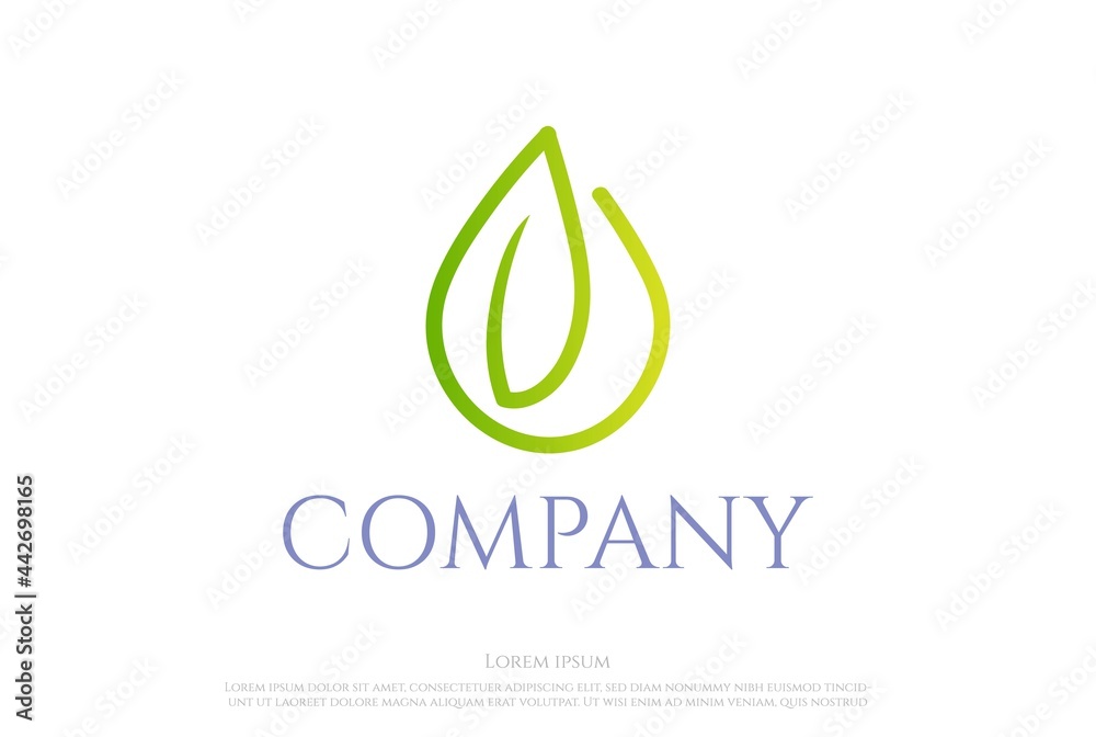 Nature Leaf Leaves Water Oil Drop Extract Herbal Logo Design Vector Nature Leaf Leaves Water Oil Drop Extract Herbal Logo Design Vector