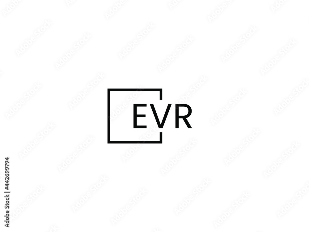 Obraz premium EVR Letter Initial Logo Design Vector Illustration
