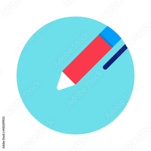 Pen , Education flat icon.