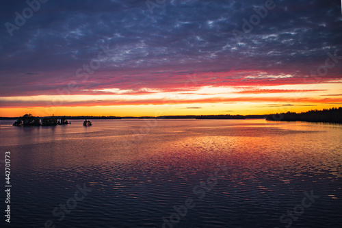 sunset over the lake © jesse