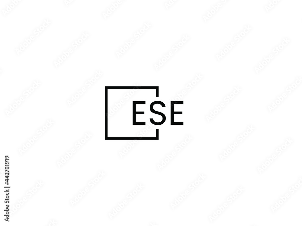 ESE Letter Initial Logo Design Vector Illustration ESE Letter Initial Logo Design Vector Illustration