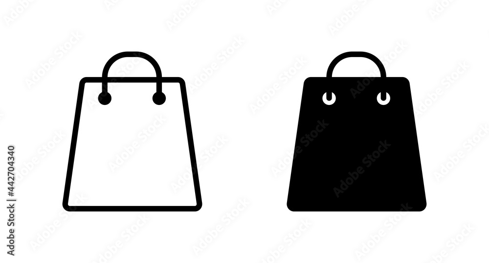 Shopping bag icon vector for web, computer and mobile app Shopping bag icon vector for web, computer and mobile app