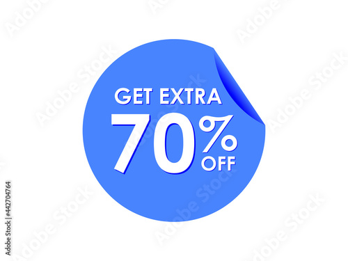 Get Extra 70% percent off Sale Round sticker