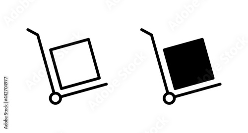 Cart Box icon vector for web, computer and mobile app