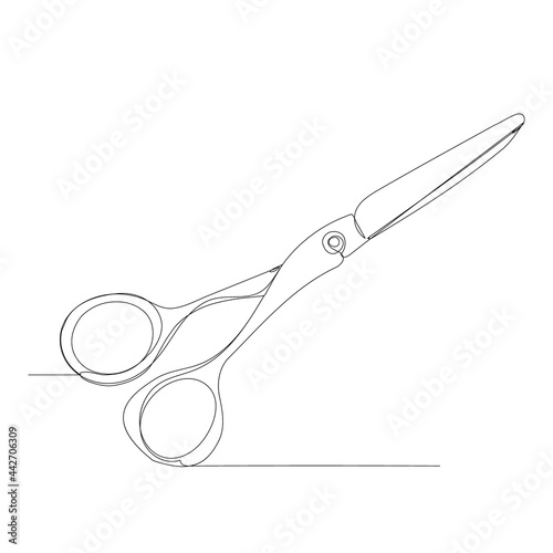 butterfly drawing by one continuous line sketch, isolated, vector