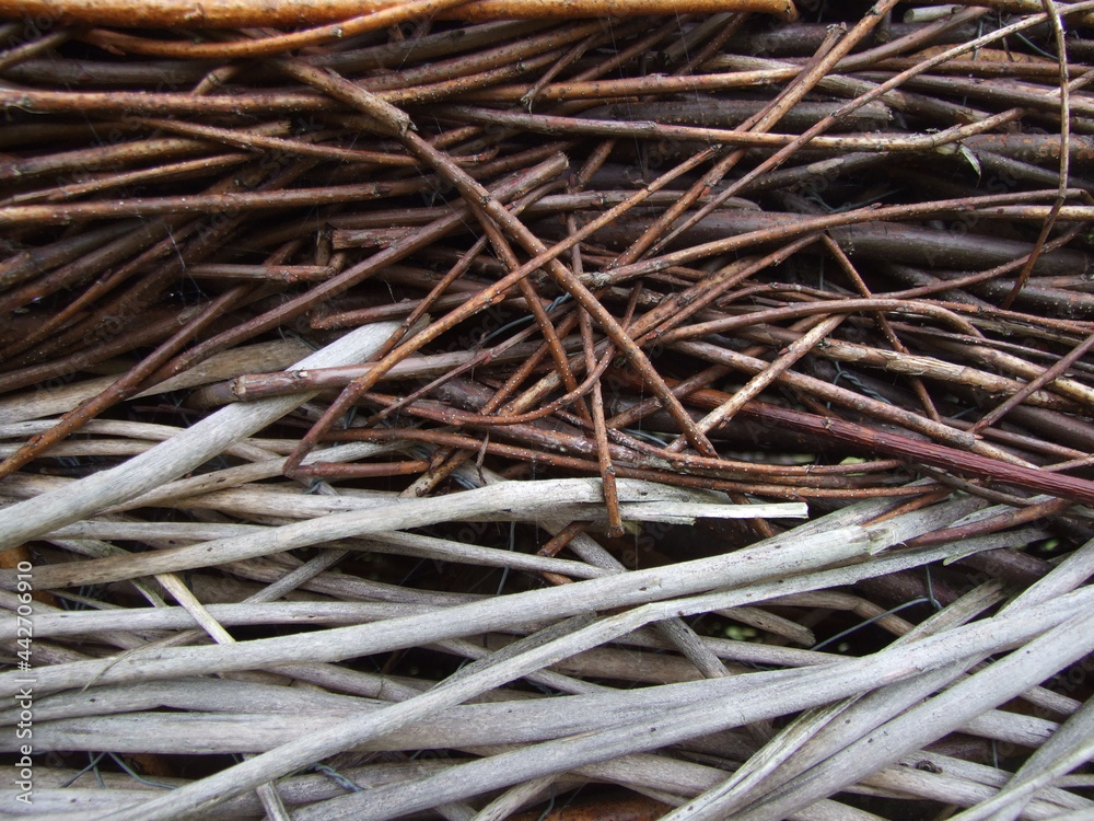 Pale and Brown Woven Willow Pale and Brown Woven Willow