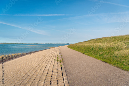 Canvas Print On the shore of the former Oosterschelde estuary near the village of Sint-Annaland (Tholen) in the Dutch province of Zeeland