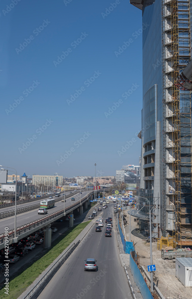 View of the avenue Sievers and Railway Square on April 05; 2016 in Rostov-on-Don