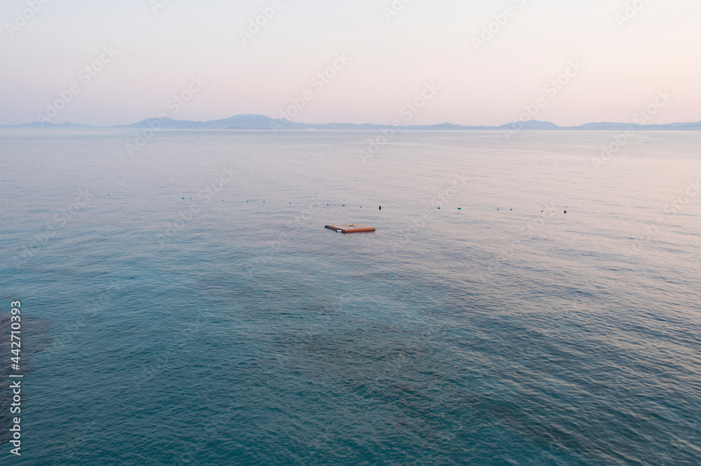 Seascape at the Sunset. Ksamil, Albania Seascape at the Sunset. Ksamil, Albania