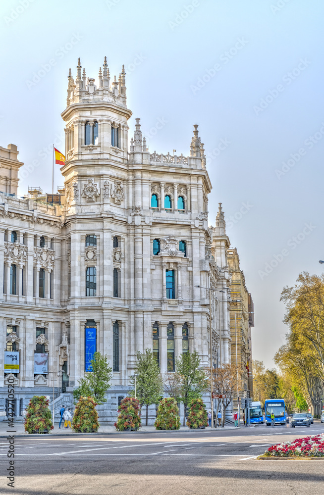 Madrid, Paseo de la Castellana, HDR Image