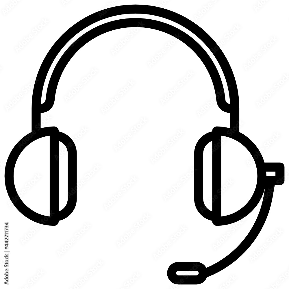 Technology And Devices_headsets line icon,linear,outline,graphic,illustration Technology And Devices_headsets line icon,linear,outline,graphic,illustration