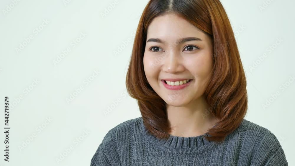 Beauty Asian women smile laughing looking at camera and laughing. Portrait young women happiness smiling laugh happy person. Japanese girl happiness person joy cheerful person Beauty Asian women smile laughing looking at camera and laughing. Portrait young women happiness smiling laugh happy person. Japanese girl happiness person joy cheerful person