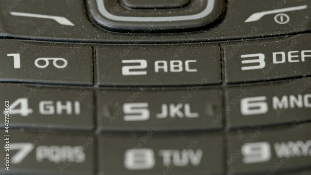 The keypads of an old mobile phone as seen on a closer look in Estonia The keypads of an old mobile phone as seen on a closer look in Estonia