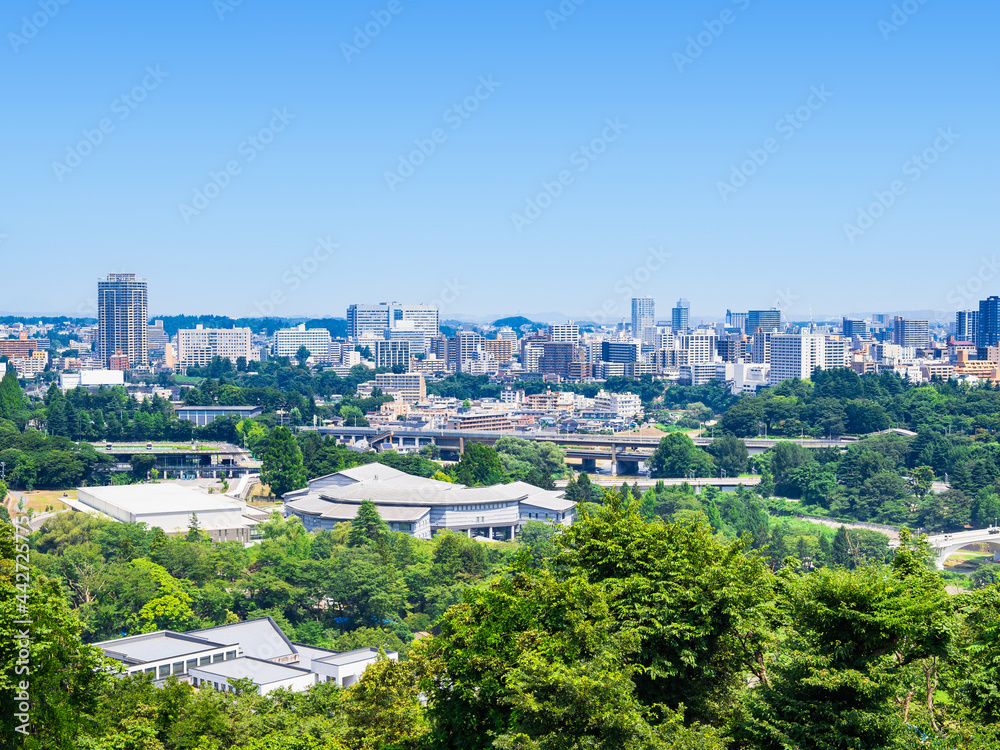 仙台　仙台城跡から眺望