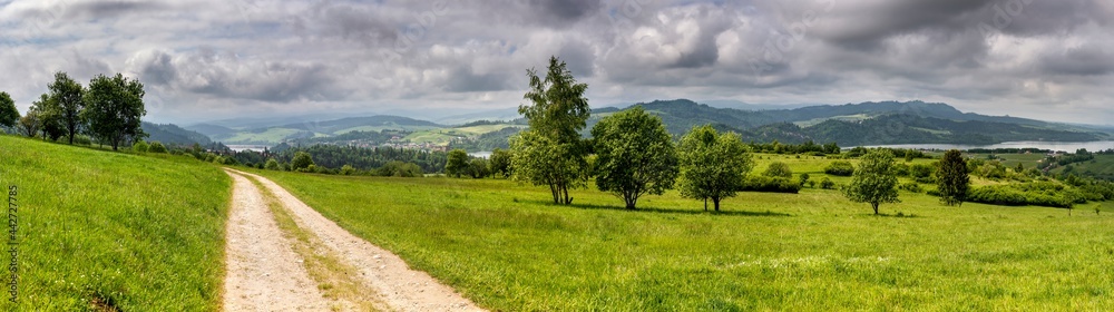 Beautiful landscape panorama in Podhale, Poland Beautiful landscape panorama in Podhale, Poland