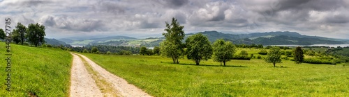 Beautiful landscape panorama in Podhale, Poland