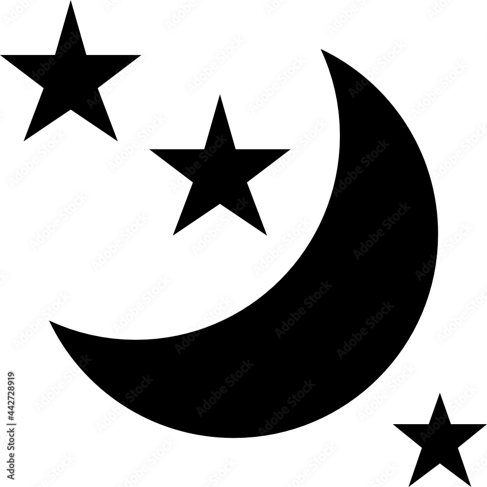 crescent moon glyph icon crescent moon glyph icon