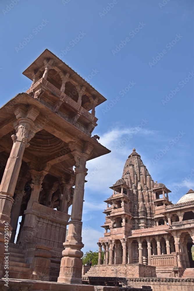 Obraz premium group of Temple in the Mandore garden,Jodhpur,rajasthan,india,asia