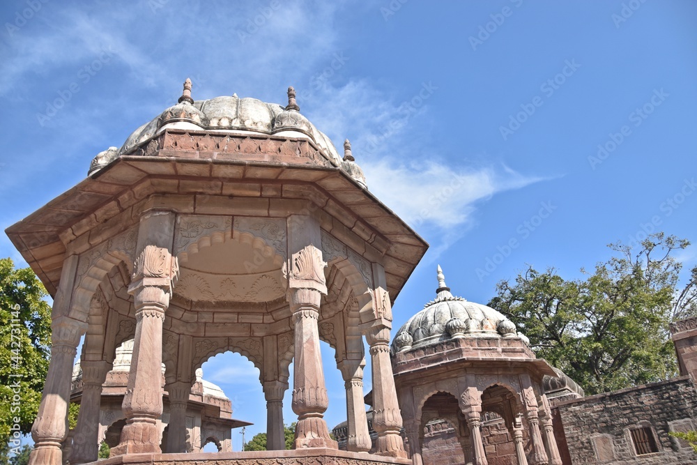 Fototapeta premium group of Temple in the Mandore garden,Jodhpur,rajasthan,india,asia