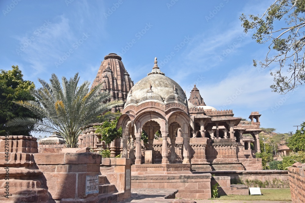 group of Temple in the Mandore garden,Jodhpur,rajasthan,india,asia