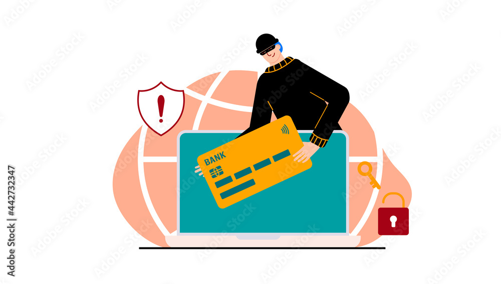 The criminal behind a laptop, computer. Hidden mining. Phishing notifications. Account hacking. A fraudster steals a bank card. Network security. Internet phishing, hacked username and password. The criminal behind a laptop, computer. Hidden mining. Phishing notifications. Account hacking. A fraudster steals a bank card. Network security. Internet phishing, hacked username and password.