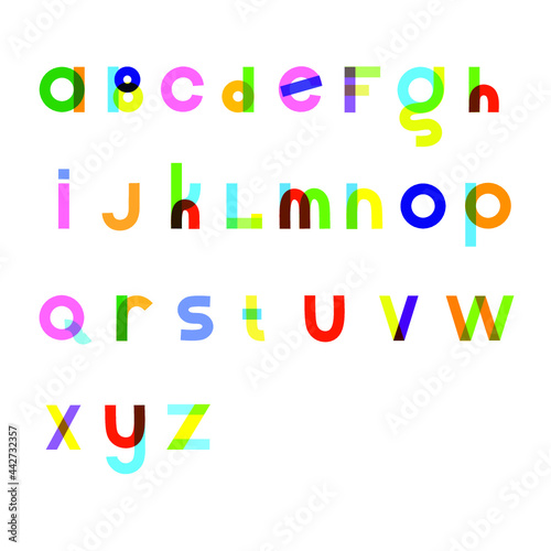 Colorful alphabet set | Vector Letters