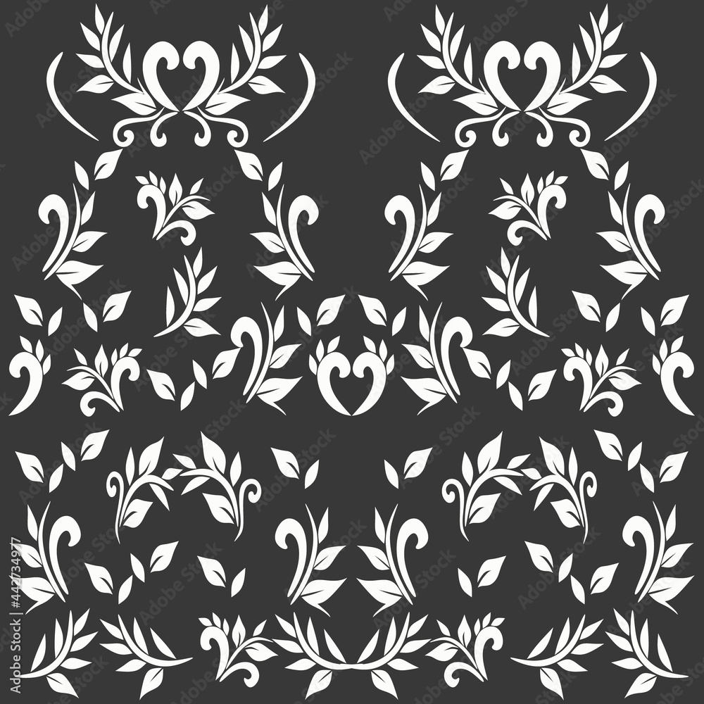 Fototapeta premium white vector for black background