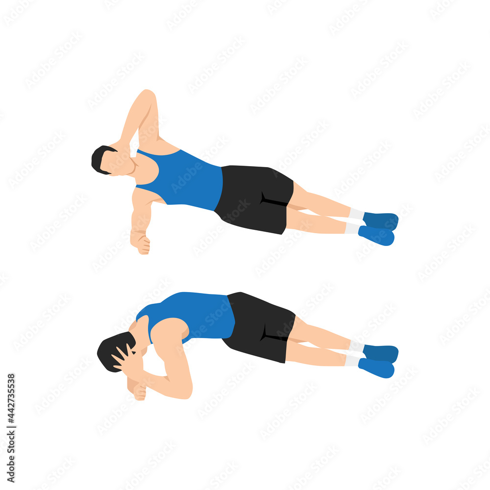 Side plank rotation exercise hot sale