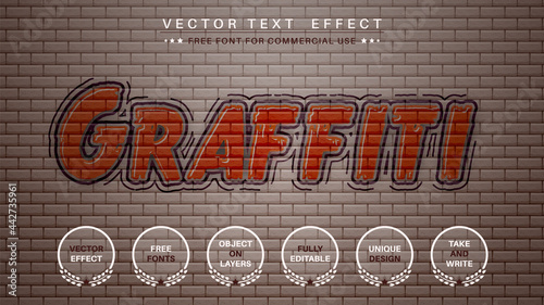 Graffiti - edit text effect, font style