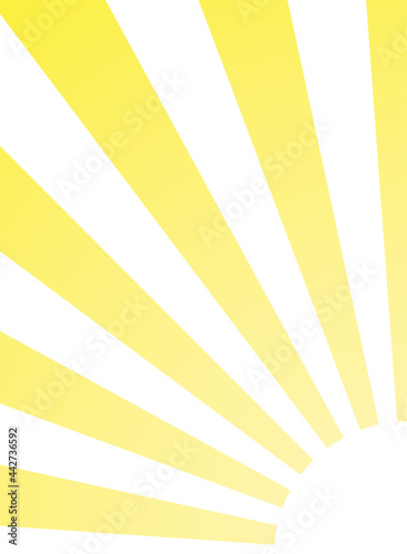 Sunlight rays glow vertical background. Bright yellow color burst background.