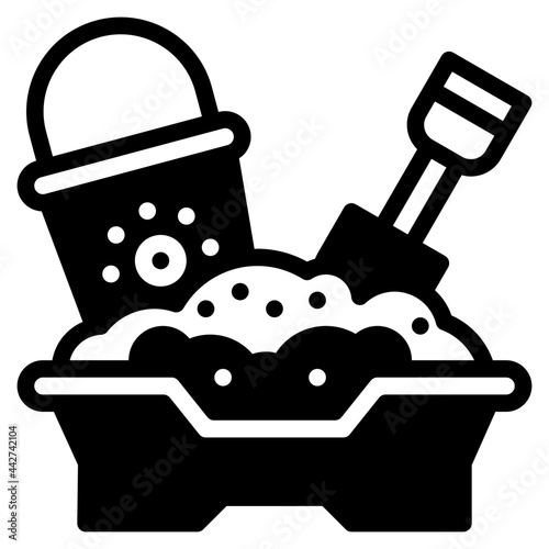 sandbox glyph icon