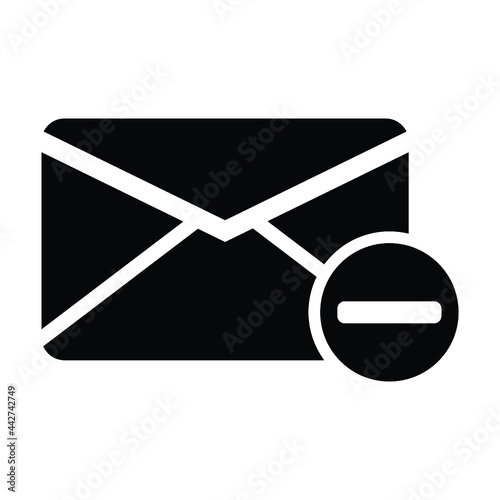 minus mail icon