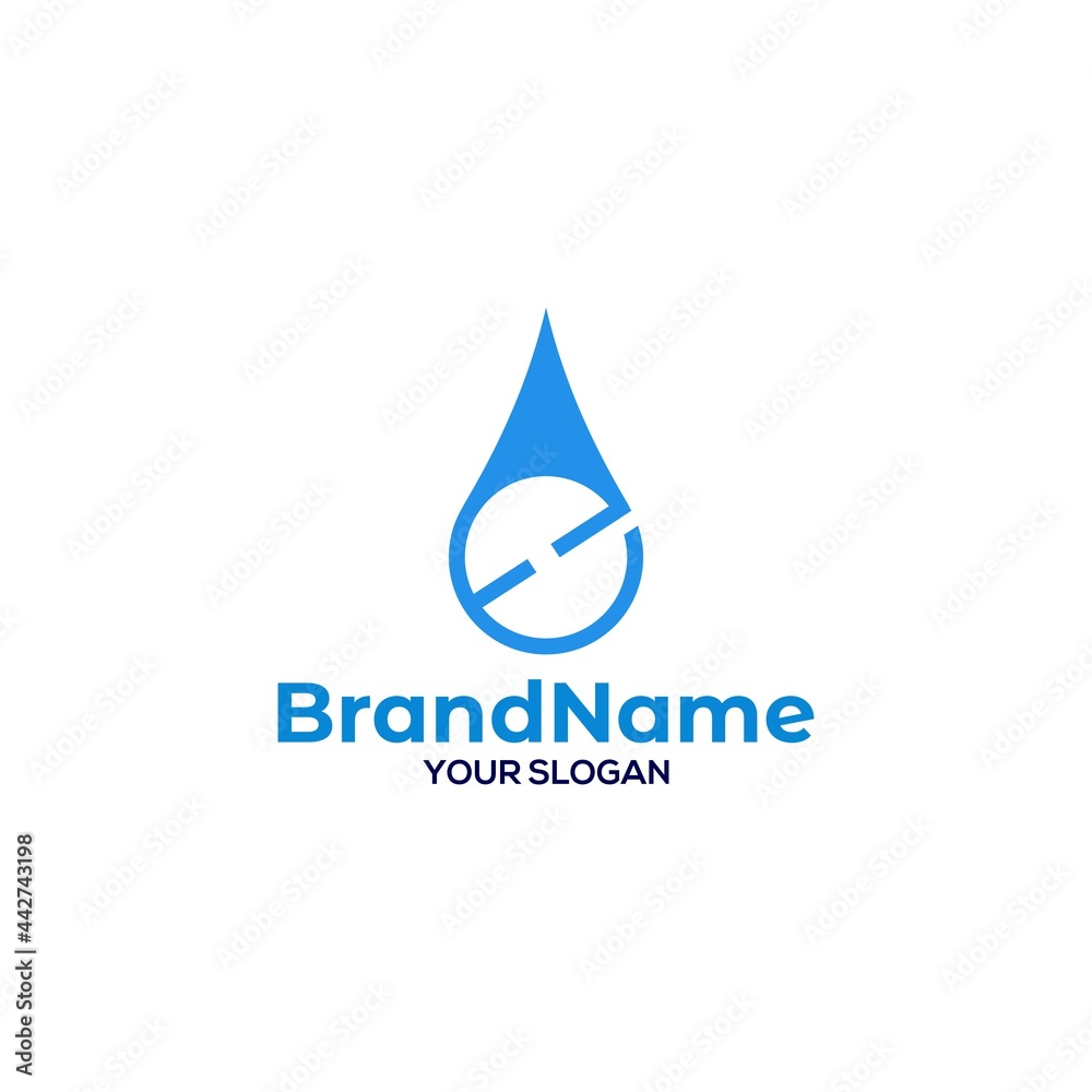 EH Water Oil Logo Design Vector EH Water Oil Logo Design Vector