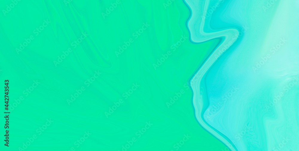 Wave Curve Abstract Pattern Green Background
