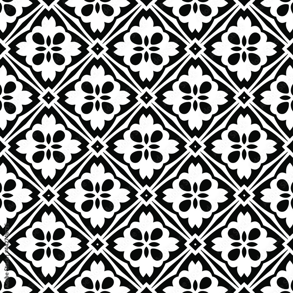 floral seamless pattern background.Geometric ornament for wallpapers and backgrounds. Black and white
pattern. floral seamless pattern background.Geometric ornament for wallpapers and backgrounds. Black and white
pattern.