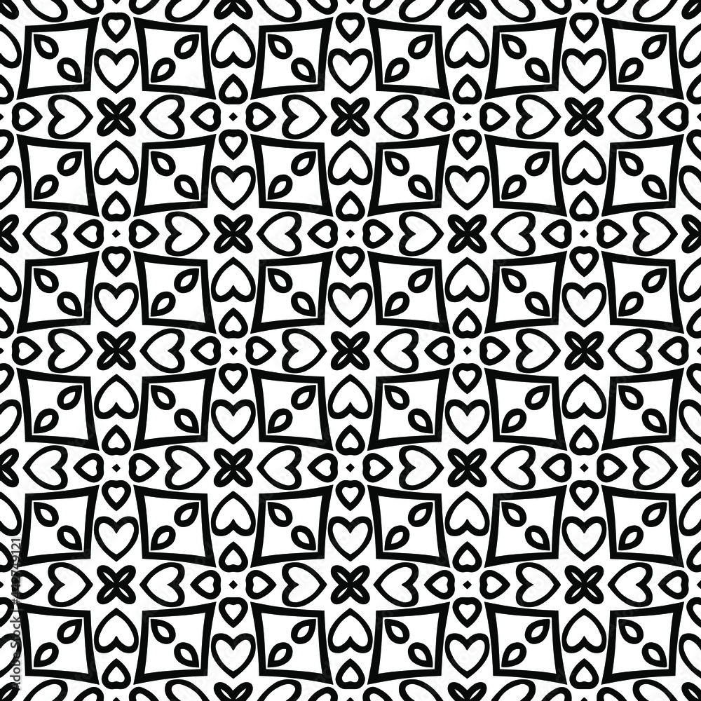 floral seamless pattern background.Geometric ornament for wallpapers and backgrounds. Black and white
pattern.
floral seamless pattern background.Geometric ornament for wallpapers and backgrounds. Black and white
pattern.